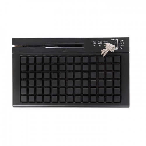 POS клавиатура Heng Yu S78A, MSR, Keylock, USB, BLACK в комплекте с набором клавиш 2х1/4шт, 2х2/2 шт купить в Новокузнецке